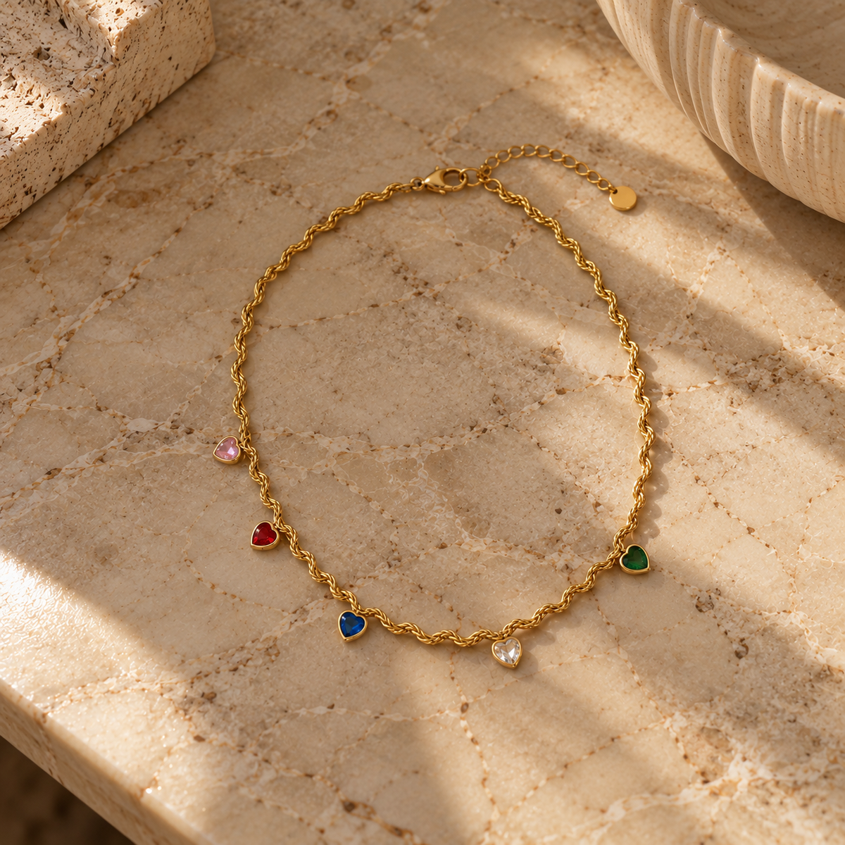 Collier Cœur Entrelacé