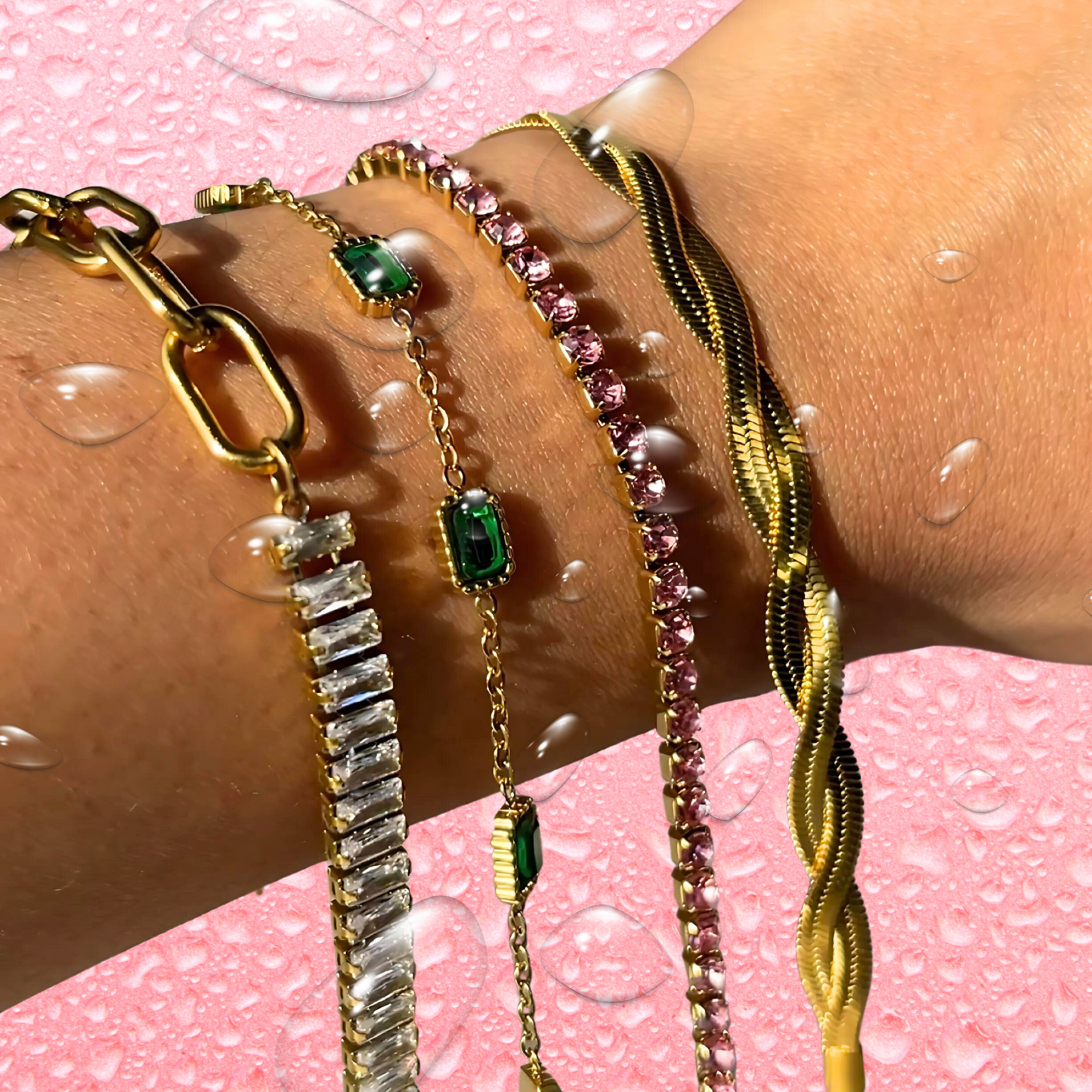 Champagne Link Bracelet