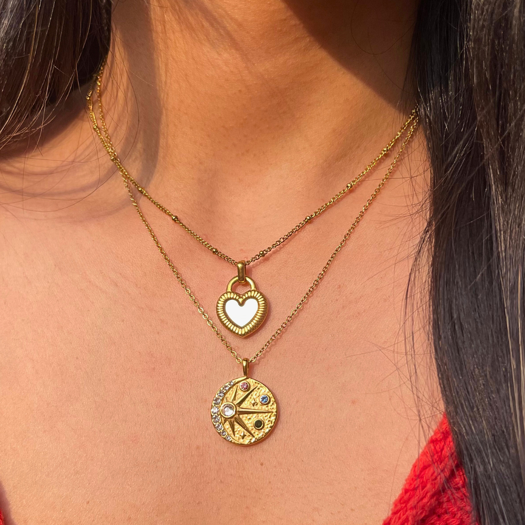 Midnight Necklace (double pendant)