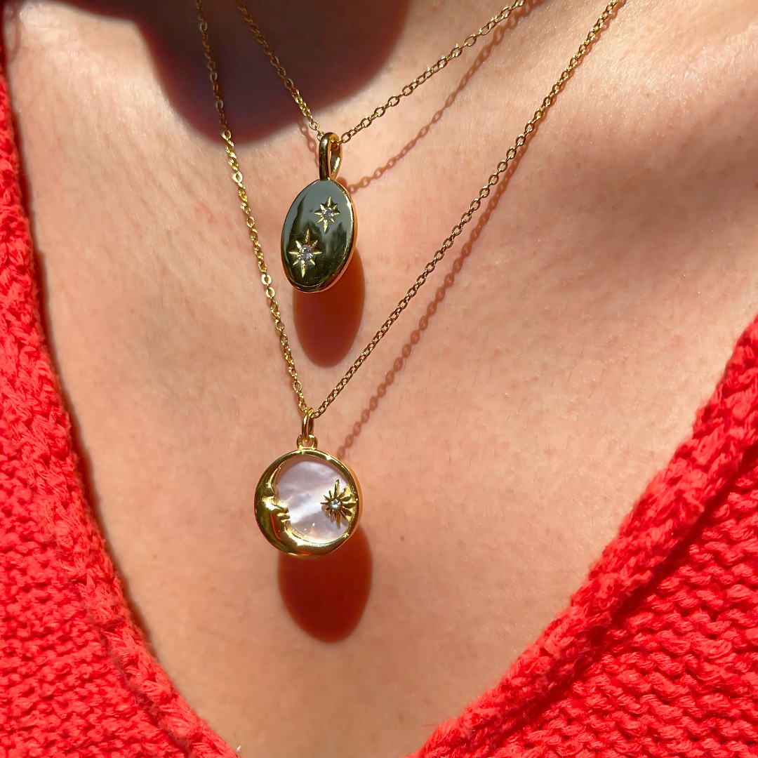 Flora Necklace (double pendant)