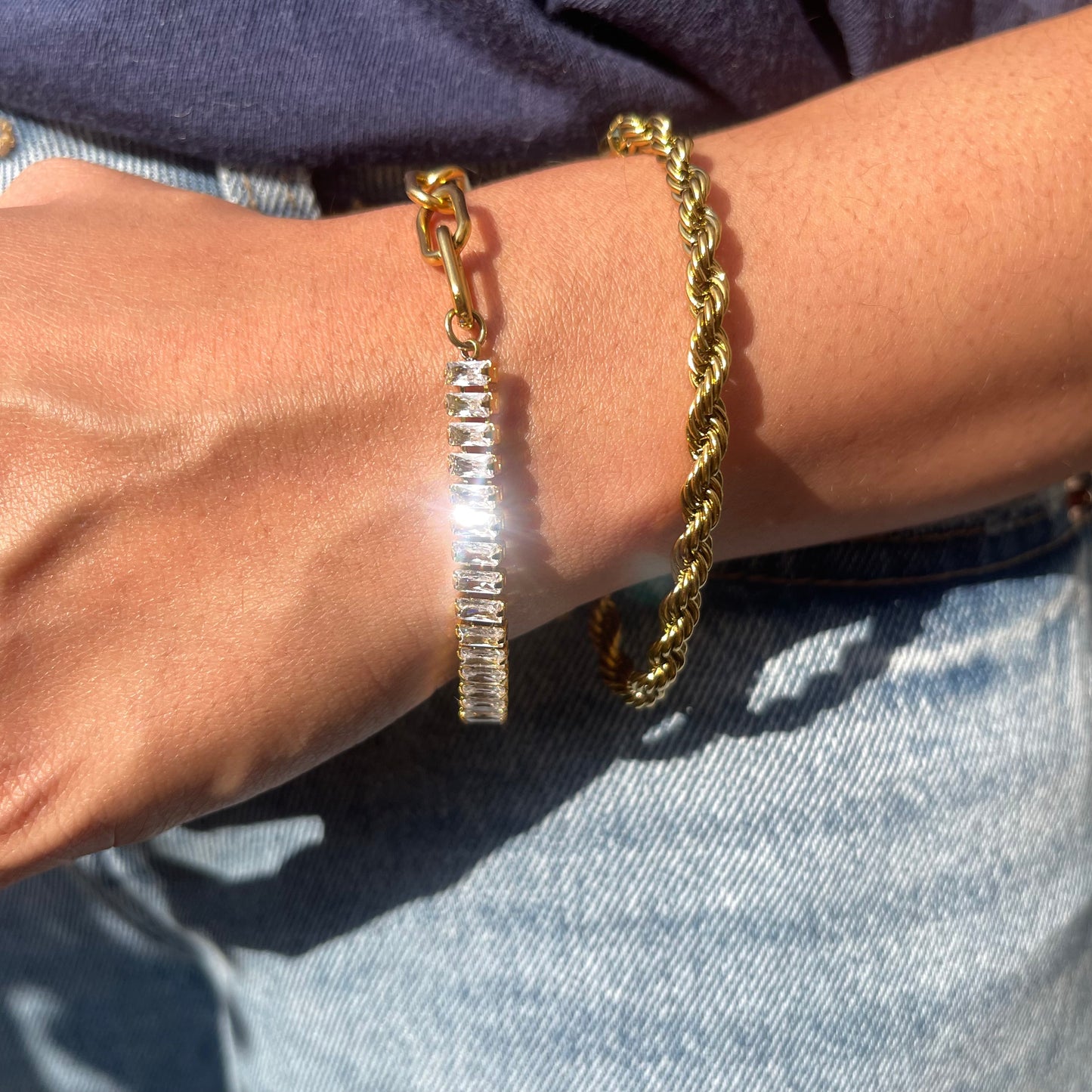 Champagne Link Bracelet