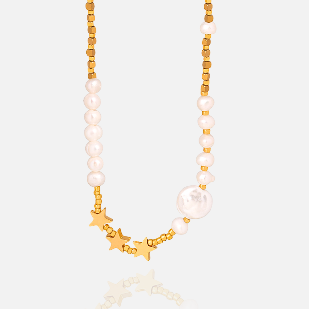 Starlit Pearl Necklace