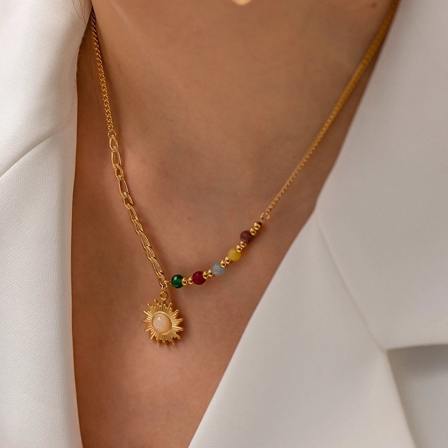 Golden Sunburst Necklace