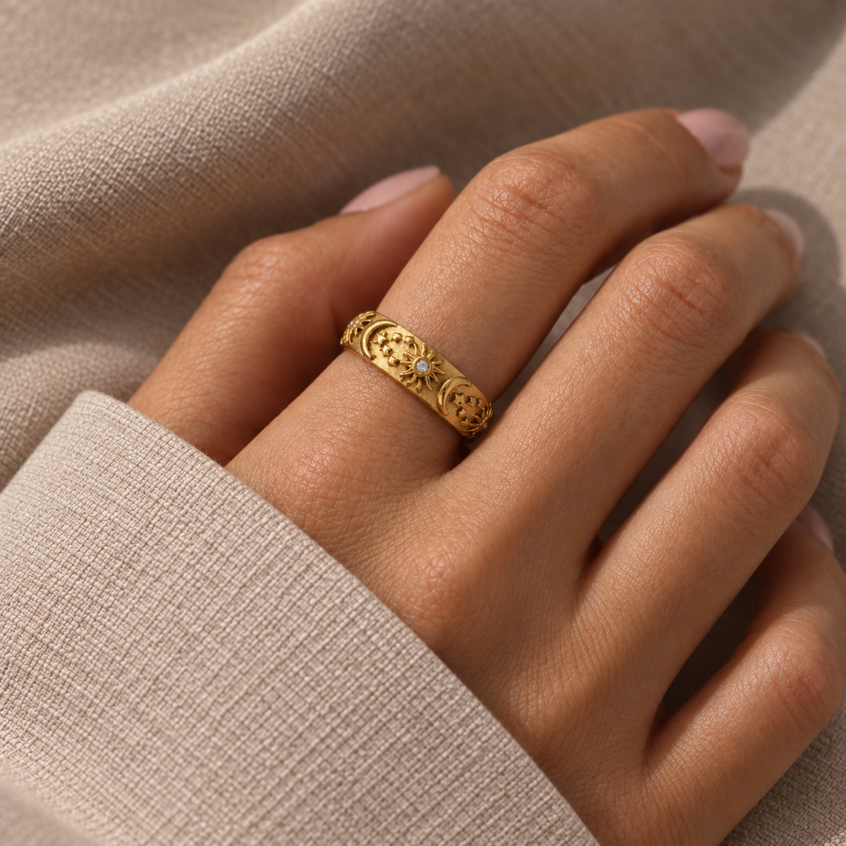 Sun Band Ring