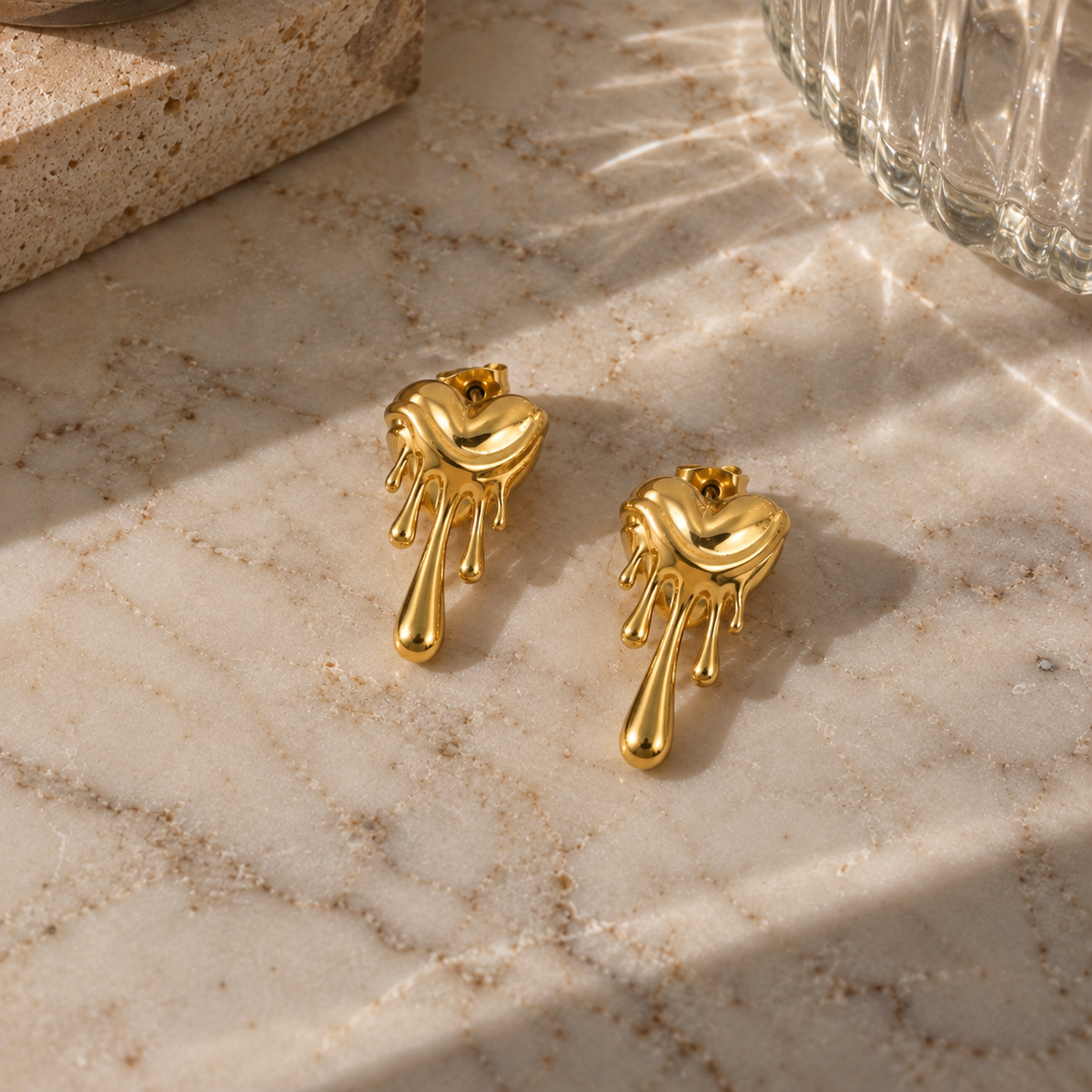 Boucles d'oreilles Cœur fondant