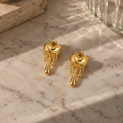 Boucles d'oreilles Cœur fondant