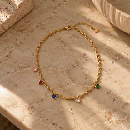 Collier Cœur Entrelacé