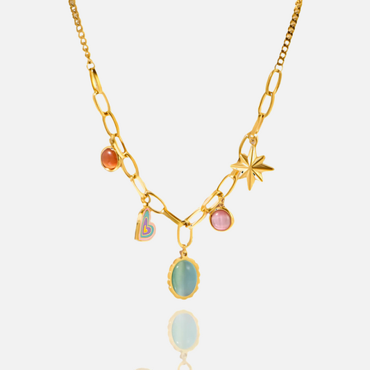 Summer Sunset Charm Necklace