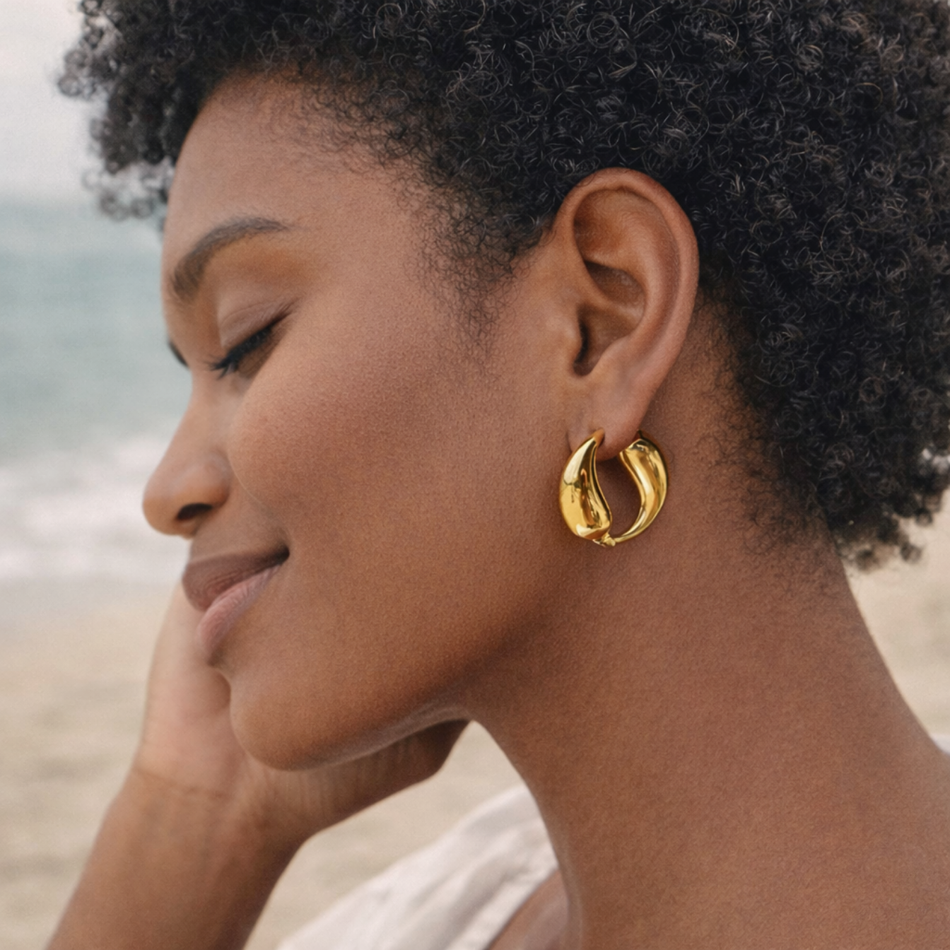 Marshmallow Milk Earrings