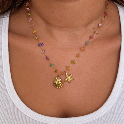 Collier en verre de mer