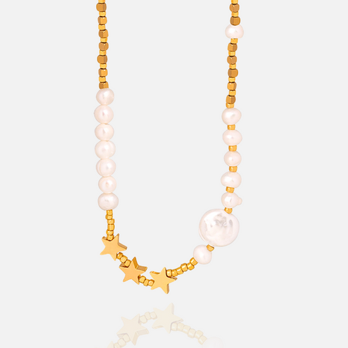 Starlit Pearl Necklace
