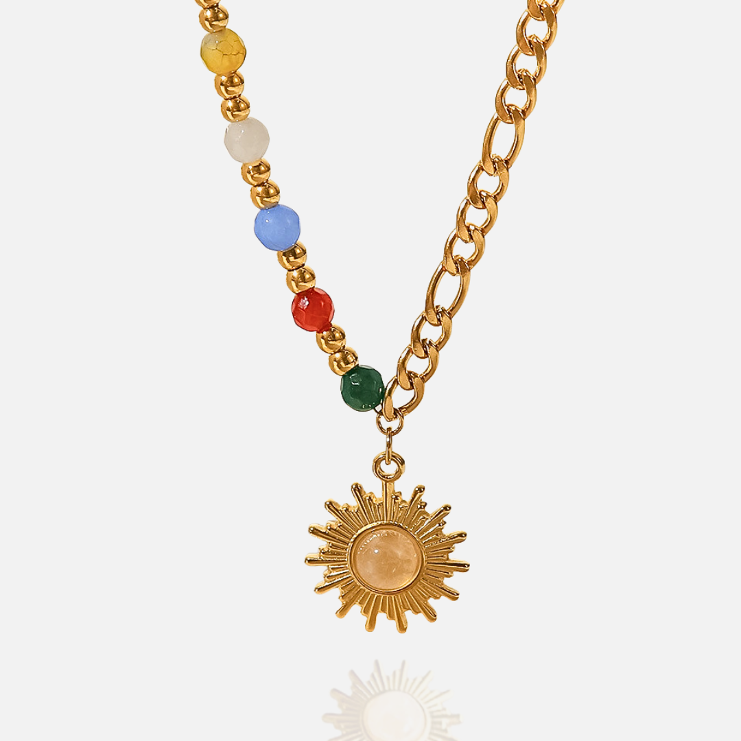 Golden Sunburst Necklace