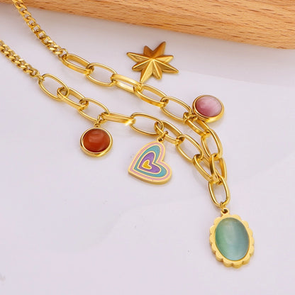 Summer Sunset Charm Necklace